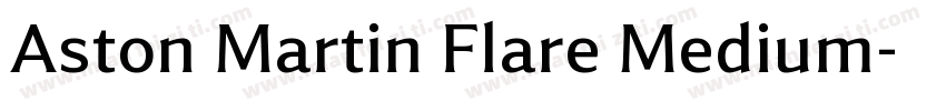 Aston Martin Flare Medium字体转换